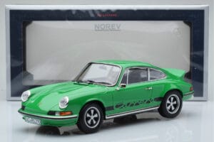 Porsche 911 Carrera RS 2.7 グリーン Norev 1:18 187680 メタル - 画像 6/6