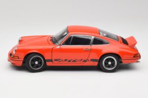 Porsche 911 Carrera RS 2.7 オレンジ & ブラックストライプ AUTOart 1:18 78054 メタル - 画像 4/8