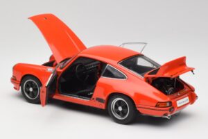 Porsche 911 Carrera RS 2.7 オレンジ & ブラックストライプ AUTOart 1:18 78054 メタル - 画像 5/8