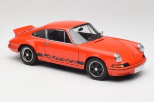 Porsche 911 Carrera RS 2.7 オレンジ & ブラックストライプ AUTOart 1:18 78054 メタル - 画像 6/8