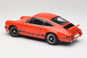 Porsche 911 Carrera RS 2.7 オレンジ & ブラックストライプ AUTOart 1:18 78054 メタル - 画像 7/8