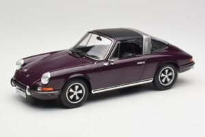 Porsche 911 E Targa パープル Norev 1:18 187644 メタル - 画像 2/7