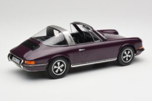 Porsche 911 E Targa パープル Norev 1:18 187644 メタル - 画像 3/7