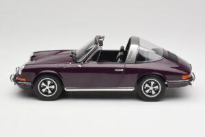 Porsche 911 E Targa パープル Norev 1:18 187644 メタル - 画像 4/7