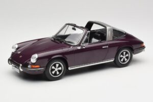 Porsche 911 E Targa パープル Norev 1:18 187644 メタル