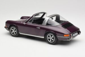 Porsche 911 E Targa パープル Norev 1:18 187644 メタル - 画像 6/7