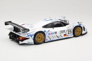 Porsche 911 GT1 #25 Porsche AG U. Alzen / J. Muller / B. Wollek 24 Hours of Le Mans 1998 Maisto 1:18 56052 メタル - 画像 3/8