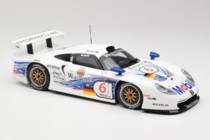 Porsche 911 GT1 #6 T. Boutsen / H-J. Stuck 1997 UT Models 1:18 39720 メタル - 画像 6/8