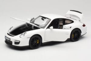 Porsche 911 GT2 997.1 ホワイト Norev 1:18 187572 メタル - 画像 2/8