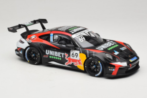 Porsche 911 GT3 Cup 992 #69 K. Rovanpera Zolder GP 2024 IXO 1:18 18RMC226 メタル - 画像 4/6