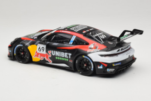 Porsche 911 GT3 Cup 992 #69 K. Rovanpera Zolder GP 2024 IXO 1:18 18RMC226 メタル - 画像 5/6
