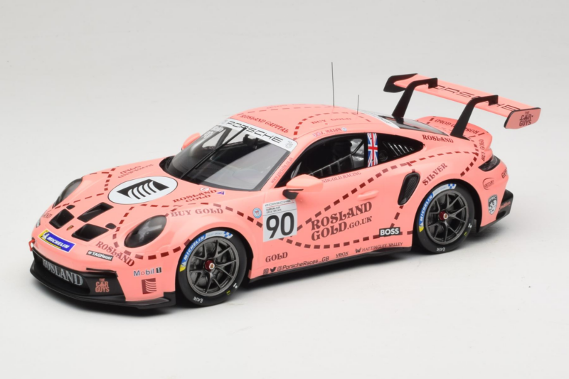 Porsche 911 GT3 Cup 992 #90 J. Malin Brands Hatch 2023 IXO 1:18 18RMC225 メタル
