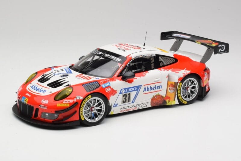 Porsche 911 GT3 R #31 Frikadelli Racing N. Siedler / M. Seefried 24 Hours Nürburgring 2018 Minichamps 1:18 153186931 メタル