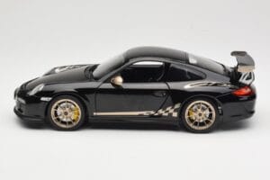 Porsche 911 997 GT3 RS ブラック Norev 1:18 187563 メタル - 画像 4/8