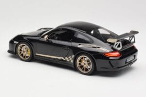 Porsche 911 997 GT3 RS ブラック Norev 1:18 187563 メタル - 画像 7/8