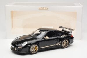 Porsche 911 997 GT3 RS ブラック Norev 1:18 187563 メタル - 画像 8/8