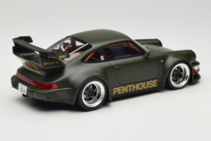 Porsche 911 RWB Penthouse Kaki Green GT Spirit 1:18 GT559 レジン - 画像 2/6