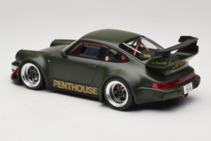 Porsche 911 RWB Penthouse Kaki Green GT Spirit 1:18 GT559 レジン - 画像 5/6