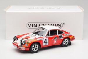 Porsche 911 S #4 G. Larrousse / M. Perramond 2nd Place Rally Monte Carlo 1972 Minichamps 1:18 107726804 レジン - 画像 6/6