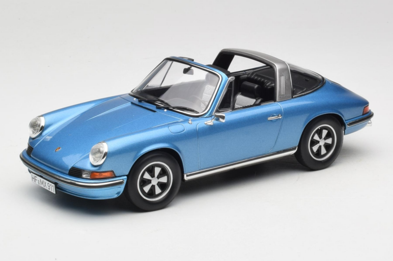 Porsche 911 S Targa Blue Metallic Norev 1:18 187646 メタル