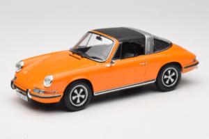 Porsche 911 T Targa オレンジ Norev 1:18 187220 メタル - 画像 2/8