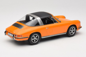 Porsche 911 T Targa オレンジ Norev 1:18 187220 メタル - 画像 3/8