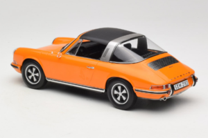 Porsche 911 T Targa オレンジ Norev 1:18 187220 メタル - 画像 5/8