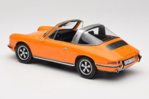 Porsche 911 T Targa オレンジ Norev 1:18 187220 メタル - 画像 7/8