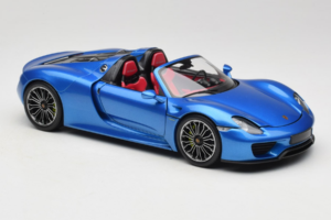 Porsche 918 Spyder Blue Metallic Minichamps 1:18 110062432 メタル - 画像 6/8