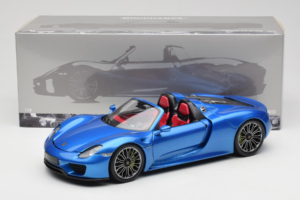Porsche 918 Spyder Blue Metallic Minichamps 1:18 110062432 メタル - 画像 8/8