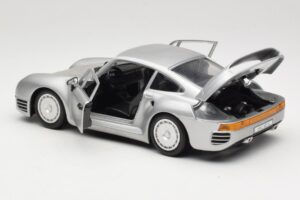Porsche 959 シルバー Tonka 1:18 2221 メタル - 画像 5/8