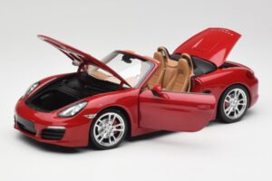 Porsche Boxster 981 S ガーズレッド Minichamps 1:18 110062031 メタル - 画像 2/8