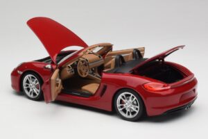Porsche Boxster 981 S ガーズレッド Minichamps 1:18 110062031 メタル - 画像 5/8