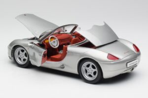 Porsche Boxster 986 シルバー Maisto 1:18 37800-M3 メタル - 画像 5/8