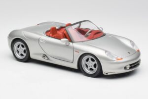 Porsche Boxster 986 シルバー Maisto 1:18 37800-M3 メタル - 画像 6/8