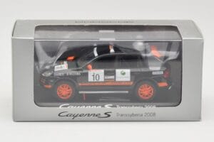 Porsche Cayenne 955 S Transsyberia #10 ブラック オレンジ 2008 Minichamps 1:43 WAP02001819 メタル - 画像 4/4