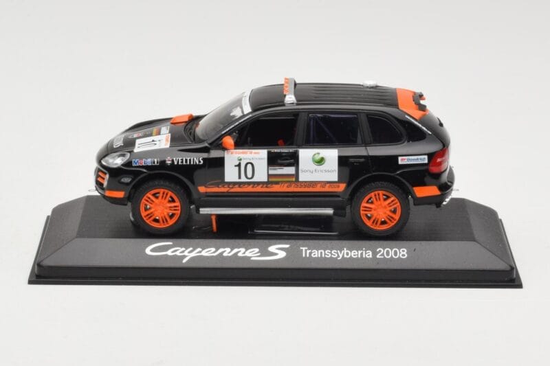 Porsche Cayenne 955 S Transsyberia #10 ブラック オレンジ 2008 Minichamps 1:43 WAP02001819 メタル