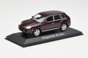Porsche Cayenne 955 Turbo ダークレッド Minichamps 1:43 WAPC2000113 メタル - 画像 2/4