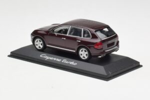 Porsche Cayenne 955 Turbo ダークレッド Minichamps 1:43 WAPC2000113 メタル - 画像 3/4