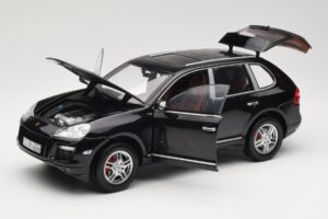 Porsche Cayenne Turbo 957 ブラック Norev 1:18 WAP02112317 メタル - 画像 2/8