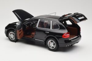 Porsche Cayenne Turbo 957 ブラック Norev 1:18 WAP02112317 メタル - 画像 5/8