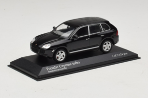 Porsche Cayenne 955 Turbo Black Metallic Minichamps 1:43 400061080 メタル - 画像 2/5