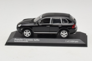 Porsche Cayenne 955 Turbo Black Metallic Minichamps 1:43 400061080 メタル