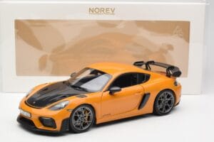 Porsche Cayman GT4 RS 982 Weissach Package Bahama Yellow Norev 1:18 187252 メタル - 画像 8/8