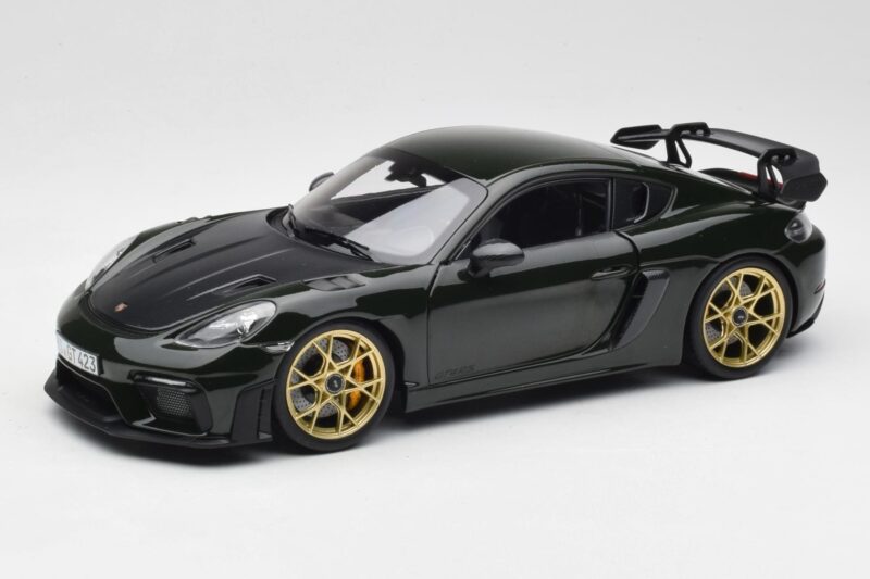 Porsche Cayman GT4 RS 982 Weissach Package Brewster Green Norev 1:18 187250 メタル
