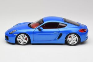 Porsche Cayman 981 S アクア ブルー メタリック Minichamps 1:18 110062221 メタル - 画像 4/8