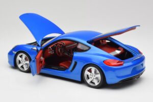 Porsche Cayman 981 S アクア ブルー メタリック Minichamps 1:18 110062221 メタル - 画像 5/8