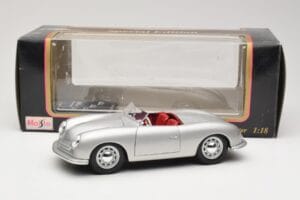 Porsche No. 1 Typ 356 Roadster シルバー Maisto 1:18 50324 メタル - 画像 8/8