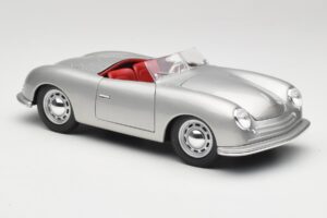 Porsche No. 1 356 Roadster フィッシュシルバー Maisto 1:18 31853 メタル - 画像 6/8