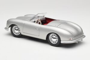 Porsche No. 1 356 Roadster フィッシュシルバー Maisto 1:18 31853 メタル - 画像 7/8